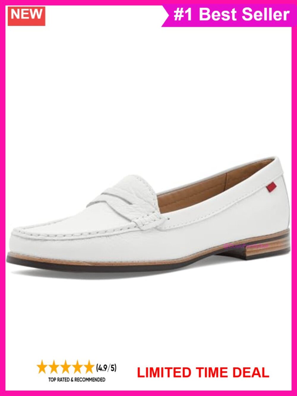 Marc Joseph New York East Village Loafers Patent Calf Leather Moccasin